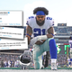 The Cowboys’ Ezekial Elliott wondered aloud why his private medical information wasn’t protected by HIPAA on Twitter. Image: Getty